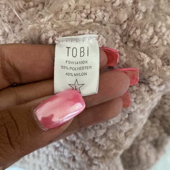 Tobi Oversized Pink Fuzzy Cardigan - Picture 11 of 11